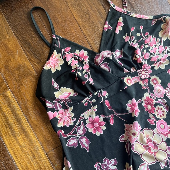 π2/$14π y2k digit@l clothing floral asymmetrical tie-back blouse - Picture 4 of 9